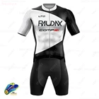 Спортивный костюм Raudax для триатлона с коротким рукавом, велосипедный комбинезон для горного велосипеда, комплект для триатлона, летняя велосипедная одежда для бега, велосипедный комбинезон