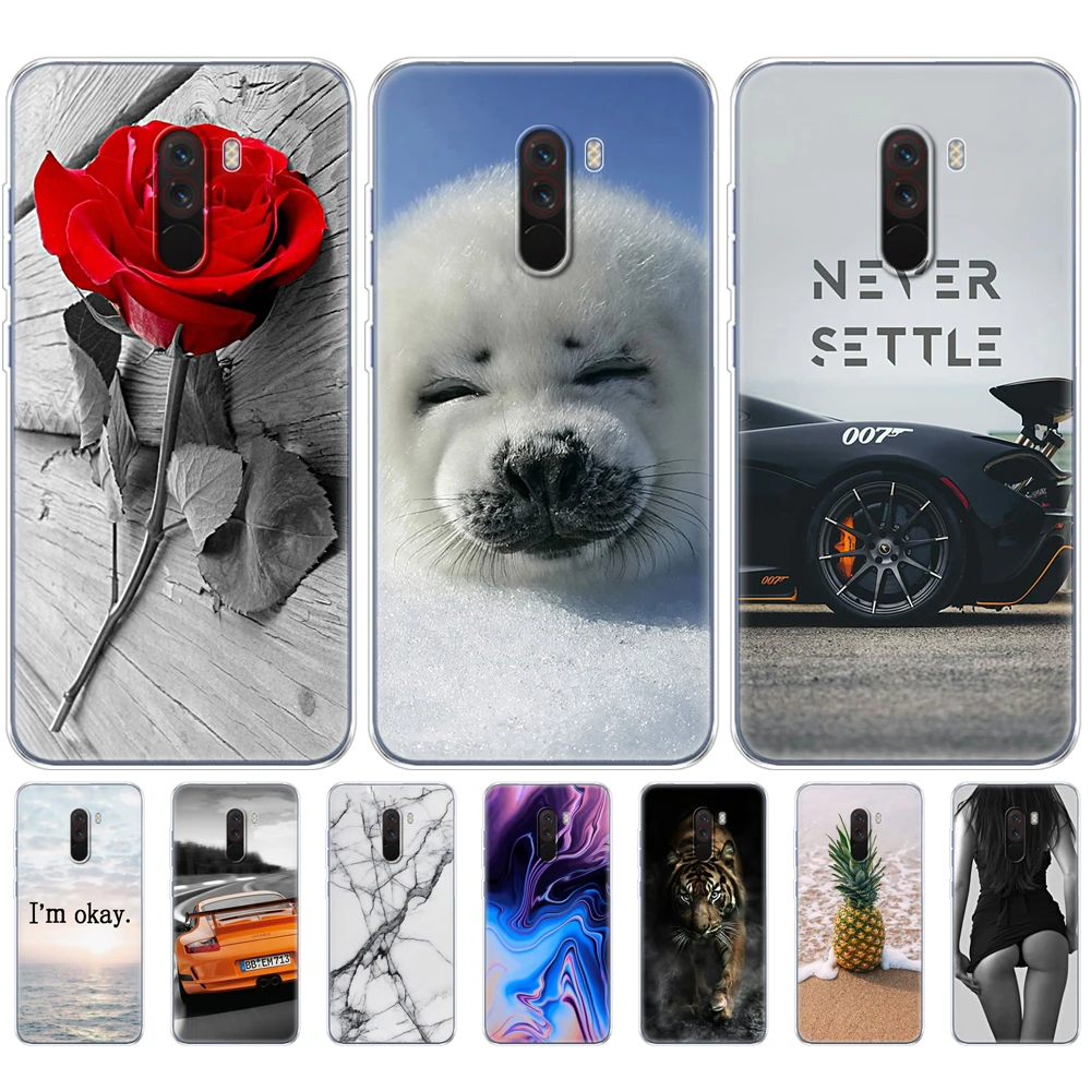 For xiaomi Pocophone F1 Case for xiaomi Poco F1 Case Silicone Soft TPU Phone Case For xiaomi Pocophone F1 Global F 1 Case Cover