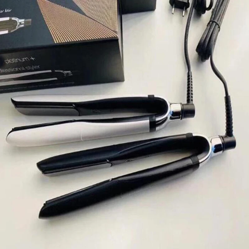 2020 PLATINUM Plus + Hair Straighteners Professional Styler Flat Hair Iron Curler Hair Styling tool Black Color High Quality