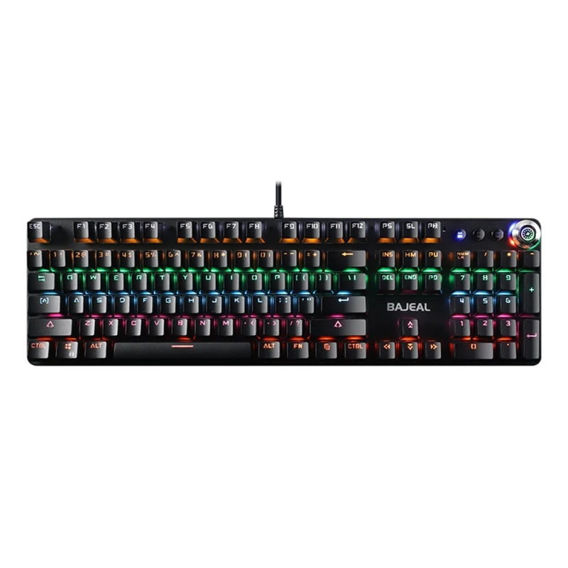 

Механическая USB-клавиатура с RGB-подсветкой, 104 клавиш