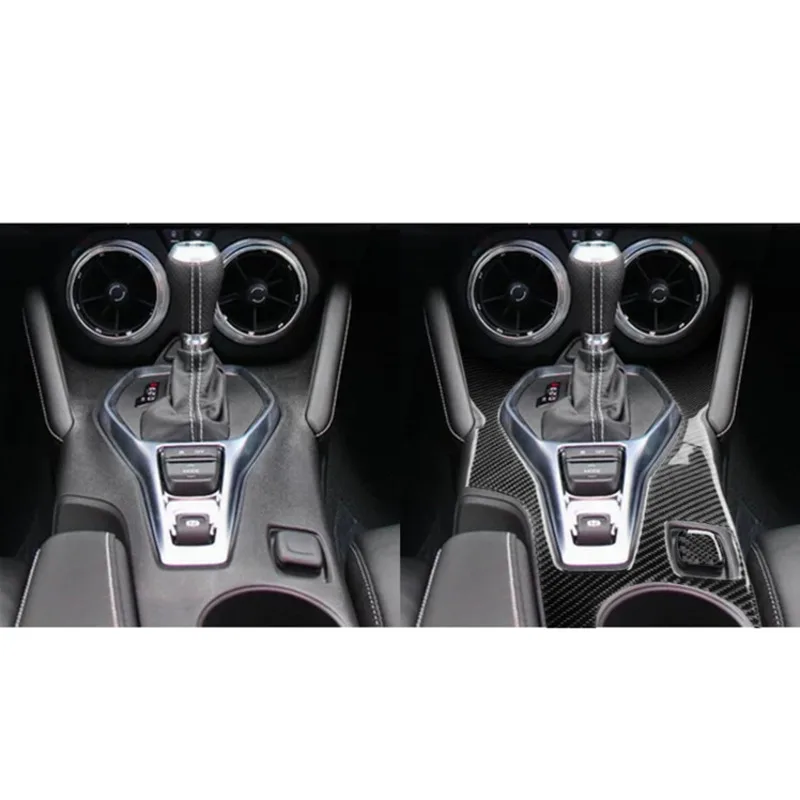 

Fit For Chevrolet Camaro Carbon Fiber Central Control Gear Frame Decorative Panel Interior modification car accessories
