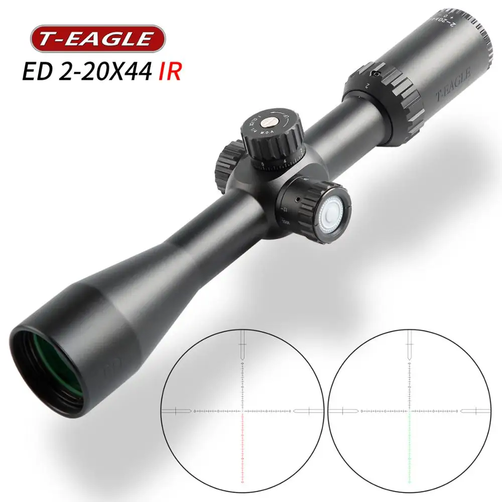 2019 Лидер продаж охотничий оптический прицел TEAGLE 2 20x44 IR R & G с подсветкой подходит