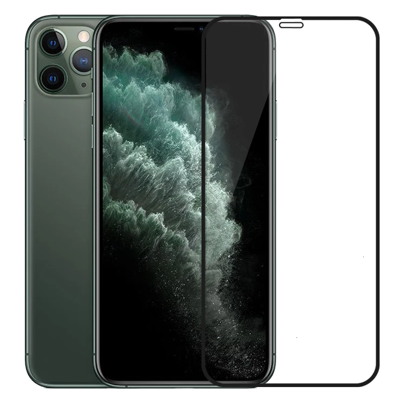 3D закаленное стекло с полным покрытием для Apple iPhone 11 Pro Max XS XR X 8 7 6 6S Plus Защитная