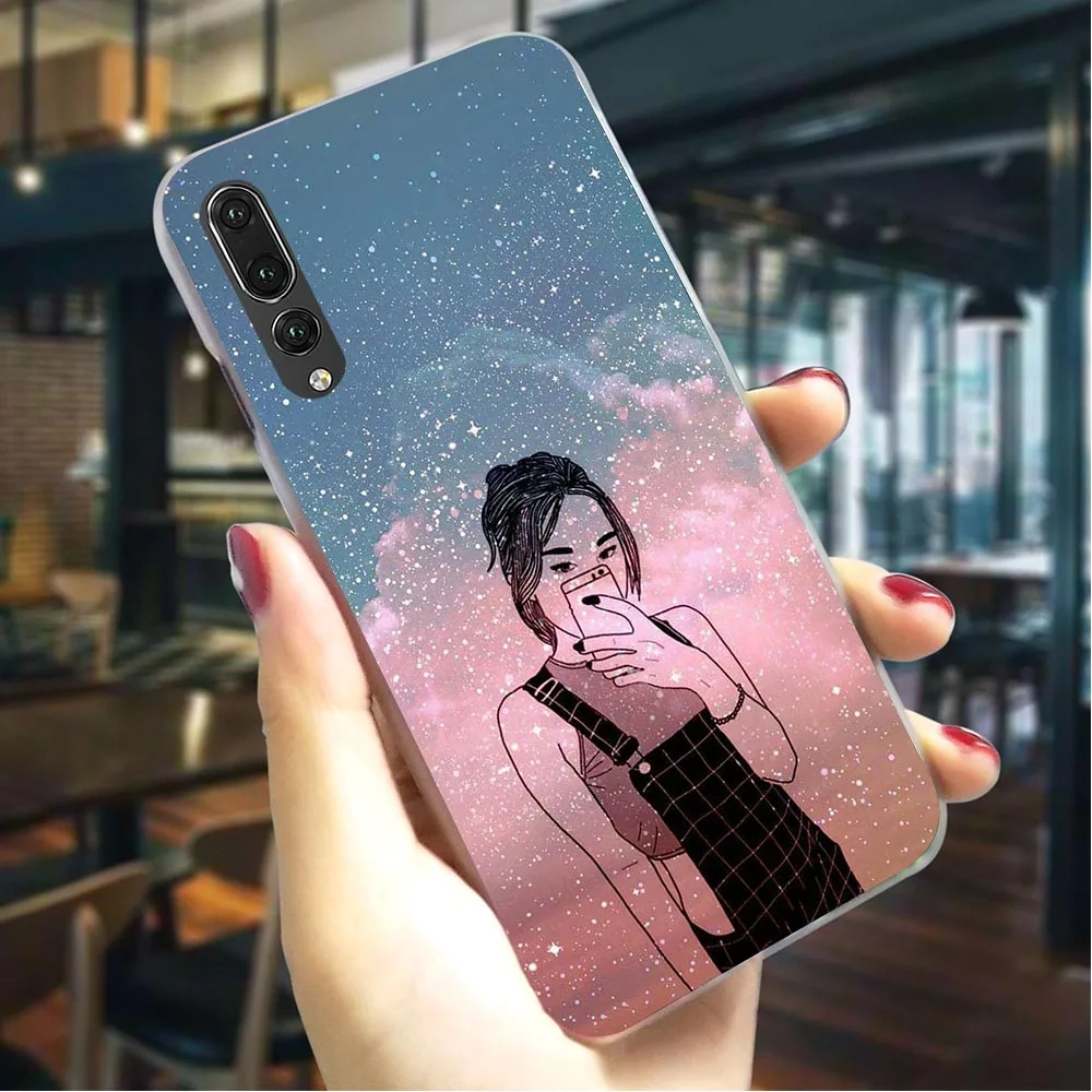 Чехол для телефона Huawei Mate 10 чехол девушки под звездами P9 Lite Mini/2017 P10 20 30 Pro P Smart Z |