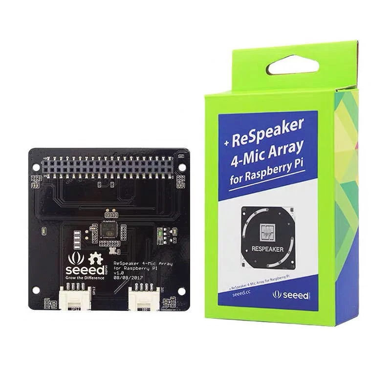 

Raspberry Pi ReSpeaker 4-Mic Array Microphones Array AI Voice Quad-microphone Expansion Board for Raspberry Pi 4B 3B Zero
