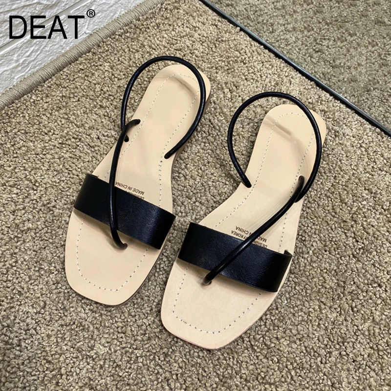 [DEAT] Новинка 2020 года Сезон весна лето Женские пляжные сандалии из искусственной