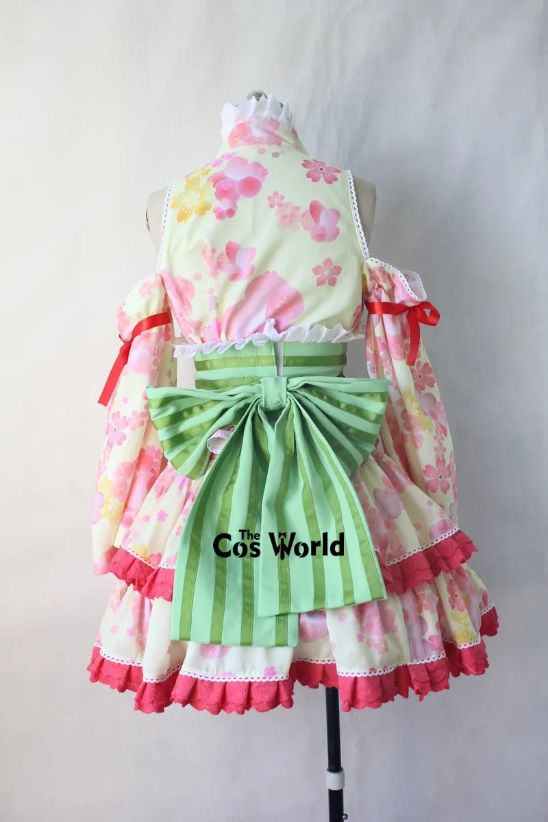 Love Live Koizumi Hanayo September Yukata Kimono Outfit Customize Anime Cosplay Costumes |