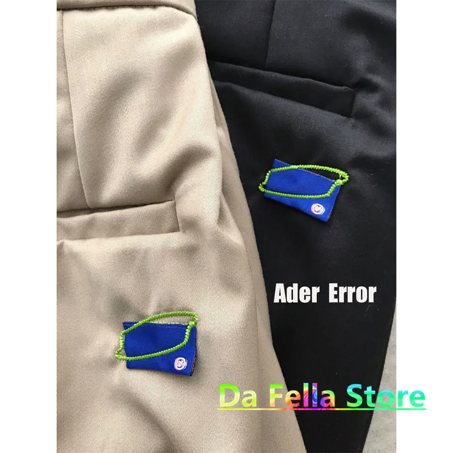 ADER ERROR Pants 2021SS Men Women Drawstring Paperbag Waist Adererror Straight Pants High Street Loose Thicken Ader Trousers