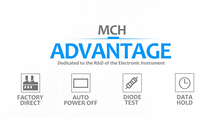 MCH Высокое качество цифровой мультиметр MCH-9233B 2000 отсчетов R 20MΩ 9V6F22 батарея
