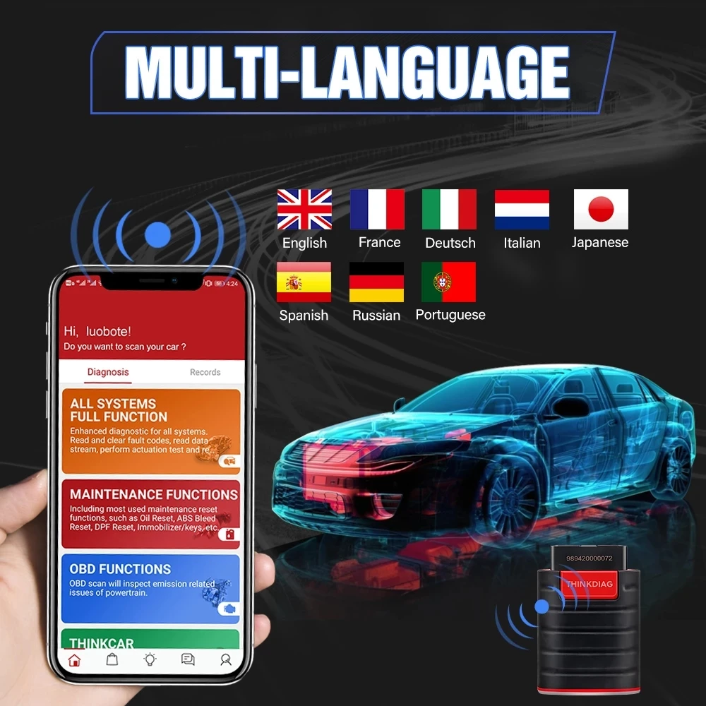 Thinkcar Thinkdiag старой версии V1.23.004 все программное обеспечение 1 год бесплатно 16