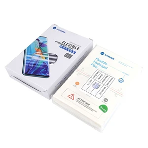 50pcs 057 057a 057b 057e flexible hydrogel hd film for ss 890c machine cutting front film for all iphone protective cover film free global shipping
