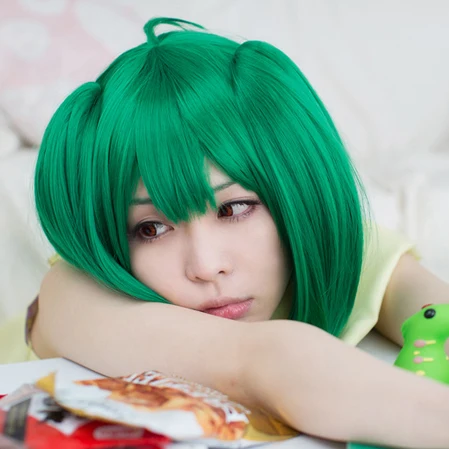 Парик ли Macross Frontier Ранка косплей-костюм на Хэллоуин Рождество карвинальный