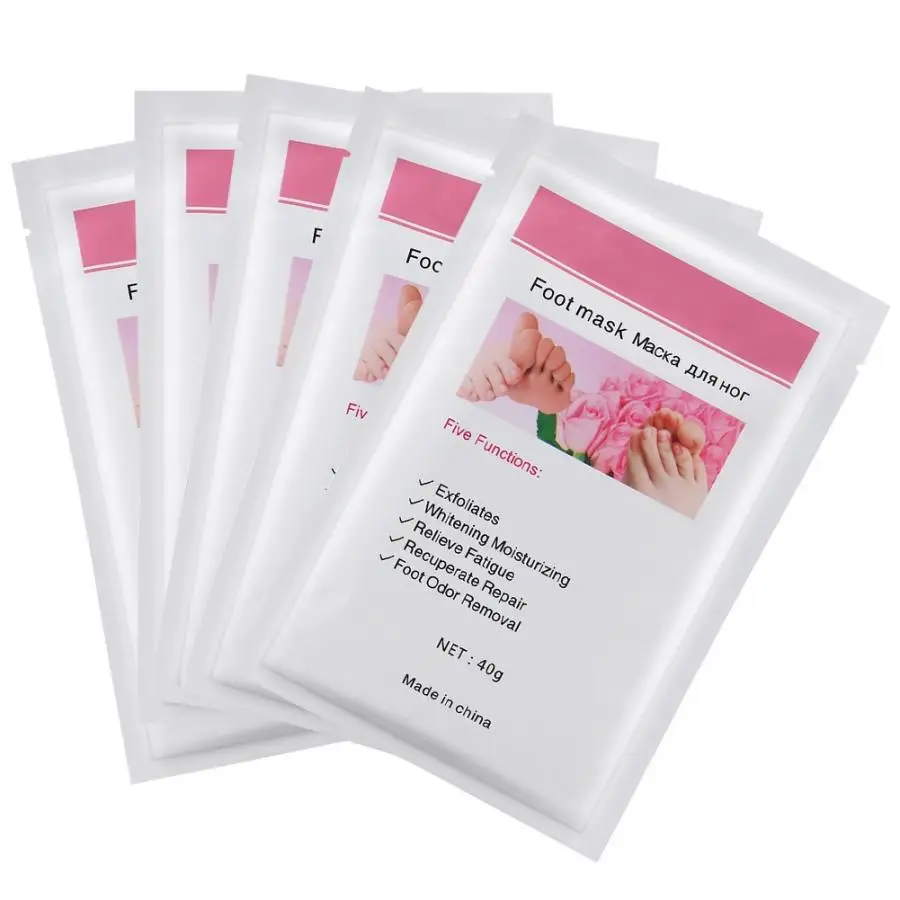 5pcs Moist Foot Exfoliation Removal Moisturizing Mask Dead Skin Care |