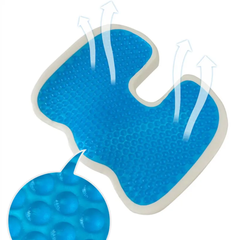U-Shape Gel Orthopedic Memory Cushion Foam Coccyx Travel Seat Massage Car Office Chair Protect Healthy Sitting Breathable Pillow | Дом и сад