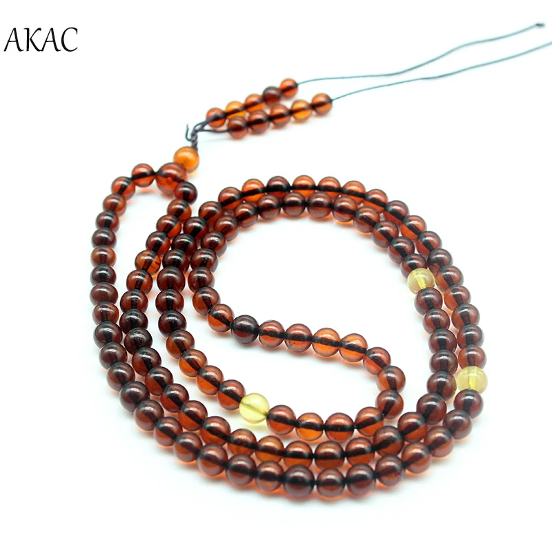 Бесплатная доставка бусины из натурального янтарного камня 6-8 мм | Украшения и