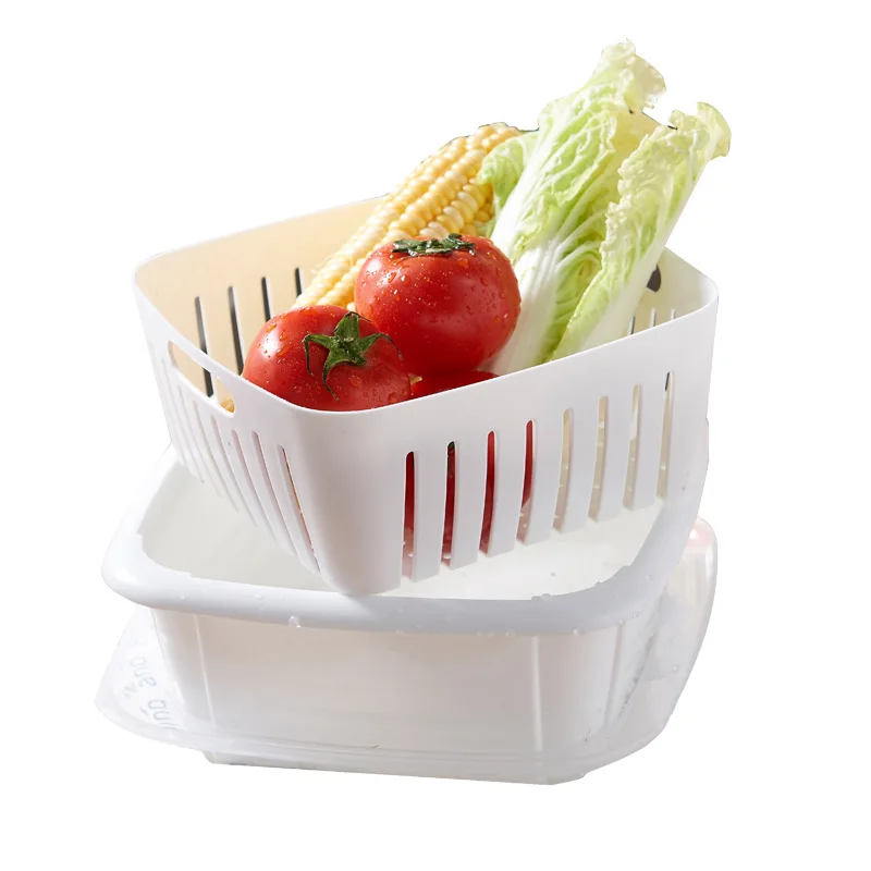 

KitchenAce 1pc PP Fruit Vegetable Container Bowl Drainer Basket Kitchen Sealed Storage&Organize Bottle Kitchen Accessories&Tools