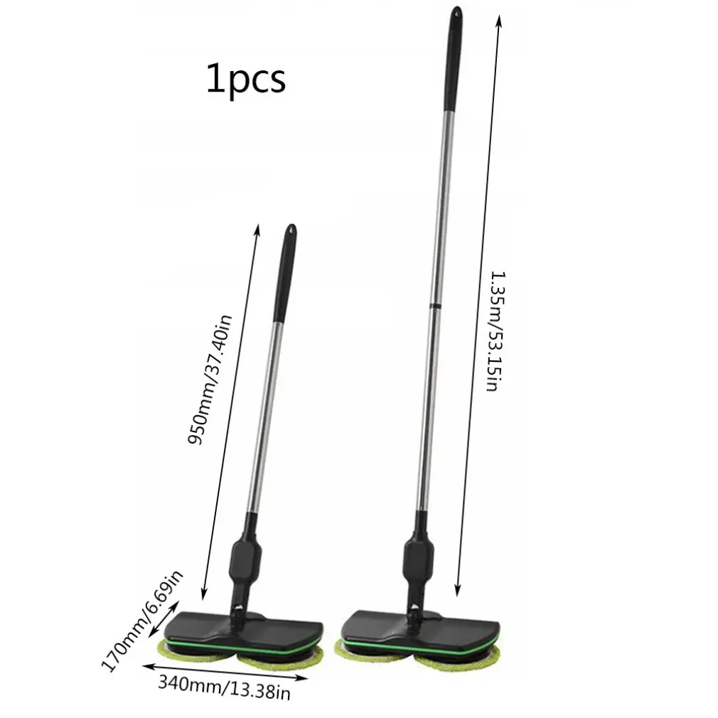

Household Wireless Electric Hand Push Sweeper Microfiber Automatic Mop Machine Rechargeable Cleaning Pad Home Floor Clean Tool