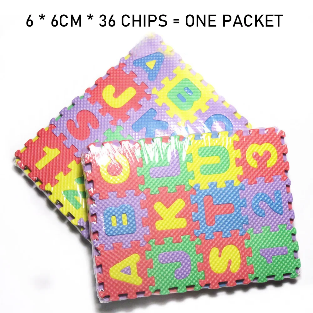 36 шт./компл. 50*50 см детские игрушки с рисунком цифр и животных коврики из