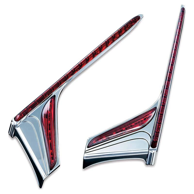 

Мотоциклы вертикальный задний светодиодный для бега/стоп-сигнал светильник полоски красные градиентные линзы для 2012-17 Honda золотыми крыльям...