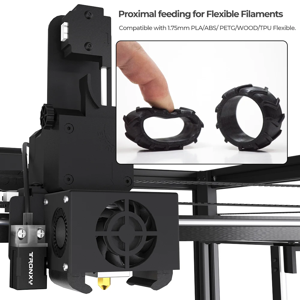 Kaufen TRONXY X5SA-600 Große Druck Größe 600*600mm Direkt Stick Extruder Auto Level Sensor Führungsschiene Hohe Präzision 3d Drucker