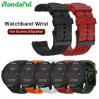 Ремешок силиконовый для Suunto 9 Baro, сменный Браслет из титановой меди для Suunto Spartan Baro