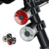 led bicycle rear taillight button battery cycling helmet headlight waterproof mtb warning safety flashlight bike accessories