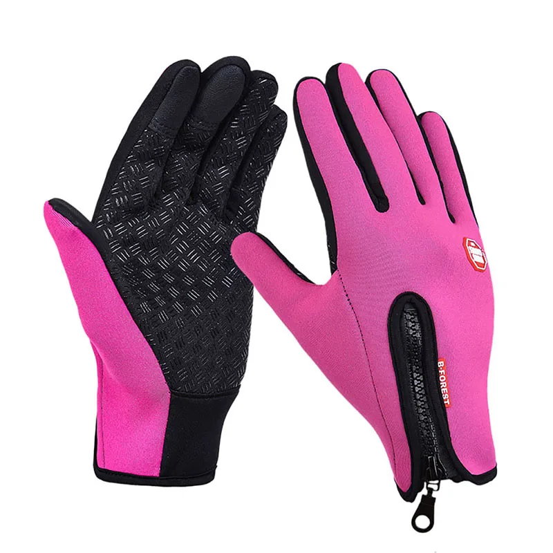 

Women Men M L XL Ski Gloves 3 colors Snowboard Keep warm windproof Gloves Winter Touch Screen Snow Windstopper Glove