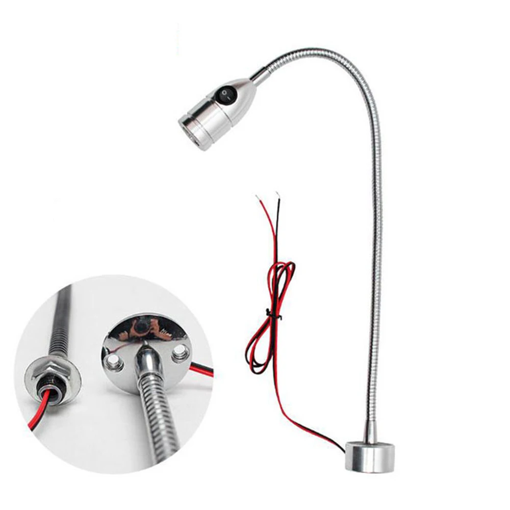 Industrial Lighting 3W DC12V 24V CNC 3000K LED Working Lamp Machine Light Flexible L40cm Gooseneck Workshop | Лампы и освещение