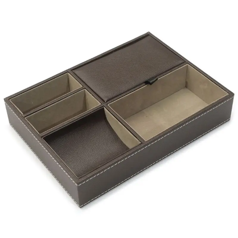 

Desktop Storage Box Office Organize Tray Necklace Stud Earring Keeping Case Box