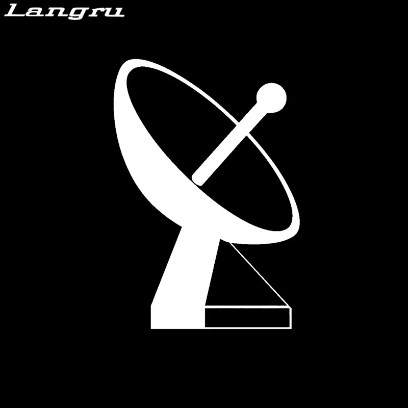 Langru 11 5 см * 16 6 спутниковая тарелка с наземной станцией модные виниловые наклейки