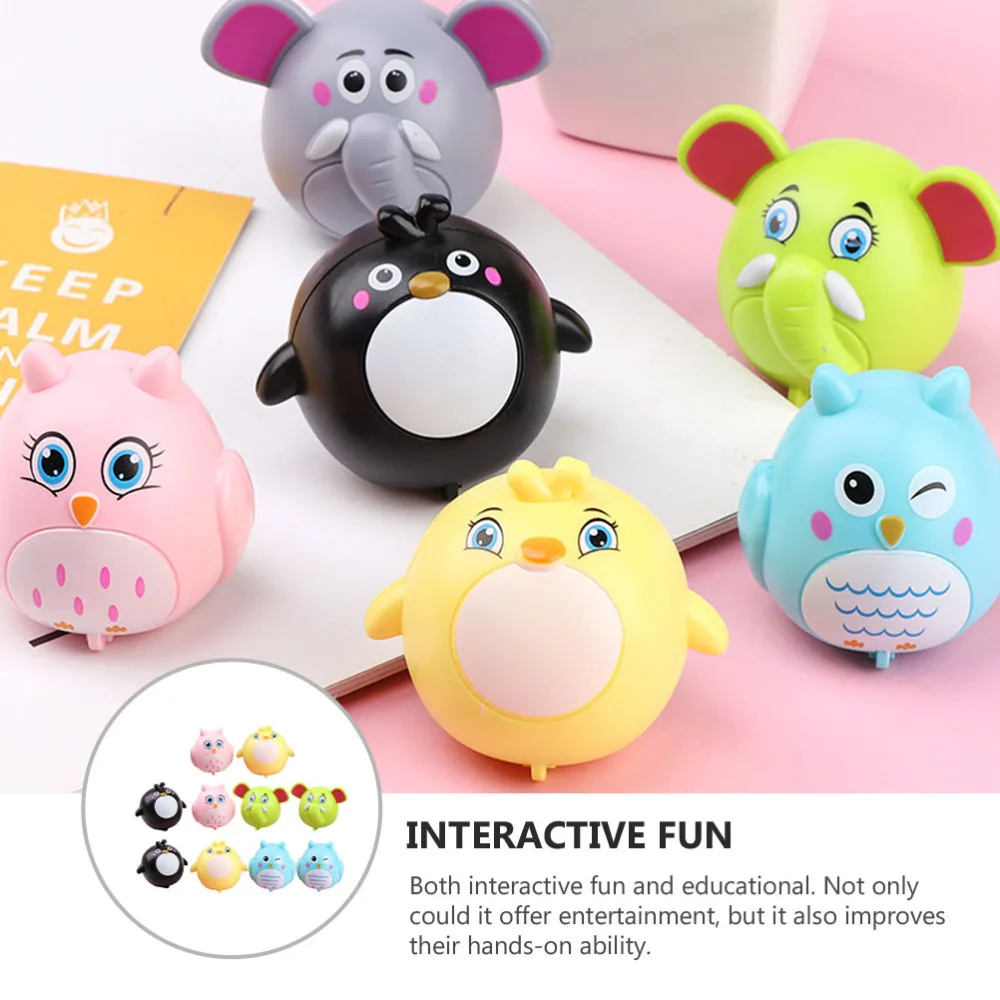 

10pcs Cartoon Animals Back Car Toys Push Go Car Playing Toys Kids Car Toys