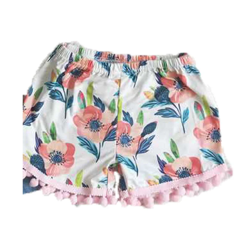 

Denim Short Sleeve top with Flowers Pattern Pants Toddler Baby Girls Wear