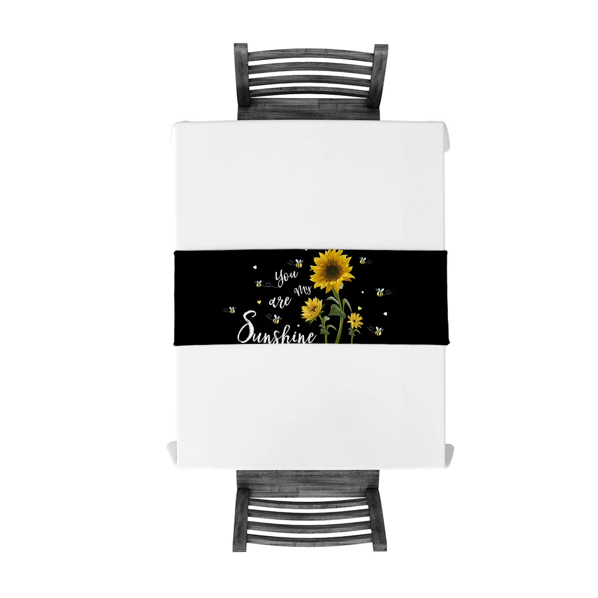 Ты мой Солнечный Подсолнух пчела настольная дорожка Настольный Флаг украшения