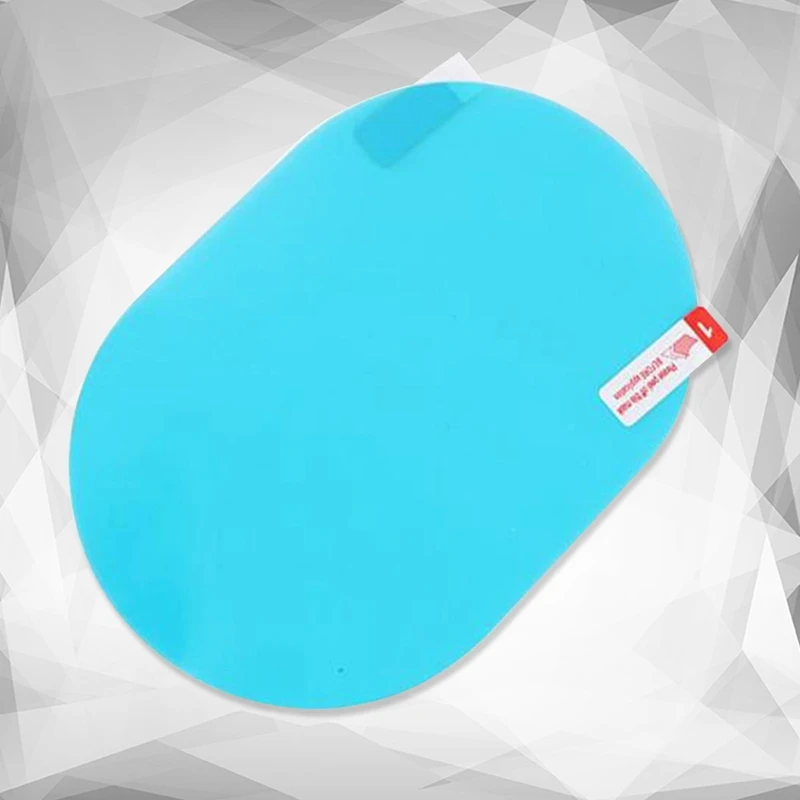 

1 Pair Blue Oval Car Rearview Mirror Rainproof Film 10*14.5CM Include Filming Tool