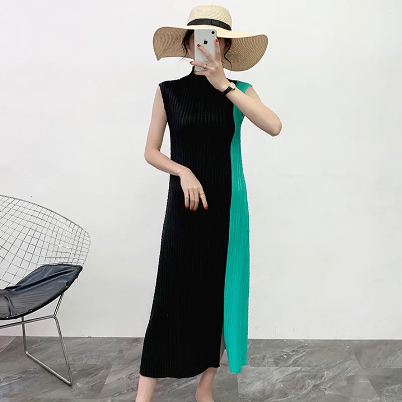 Женское плиссированное платье LANMREM без рукавов весна лето 2020|Женские платья| |