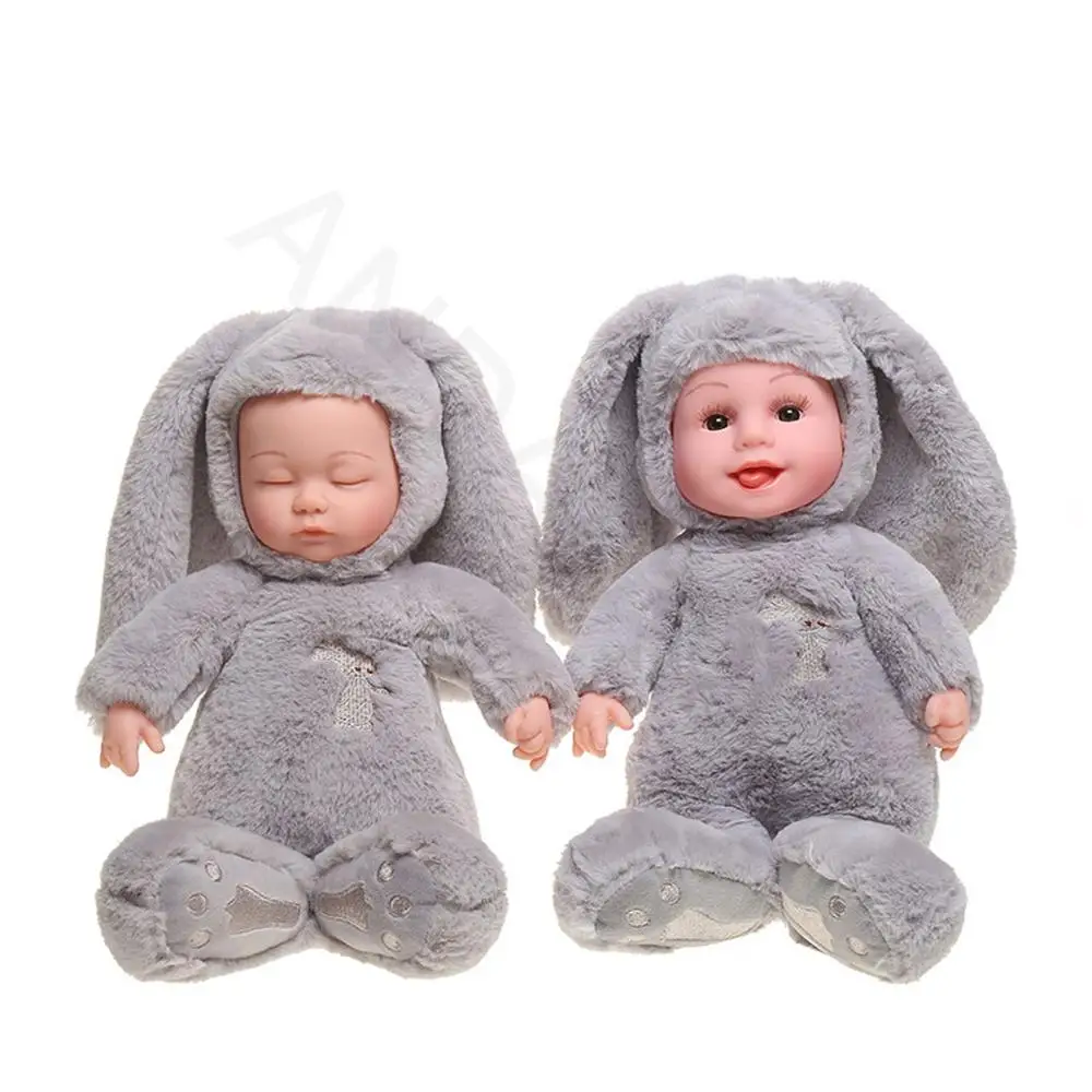 Плюшевая кукла-кролик виниловая имитация куклы сенсорные вокальные пения