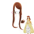 Аниме моя следующая жизнь как ЗлодейкА: все маршруты приводят к гибели! Длинные коричневые синтетические волосы для косплея + бесплатная шапочка для парика