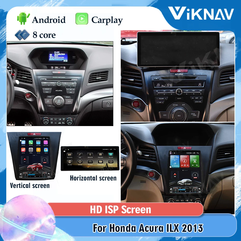 

Автомагнитола 2 Din Android для Honda Acura ILX 2013, вертикальный и горизонтальный экран, Автомобильная GPS-навигация, стерео Мультимедийный Плеер