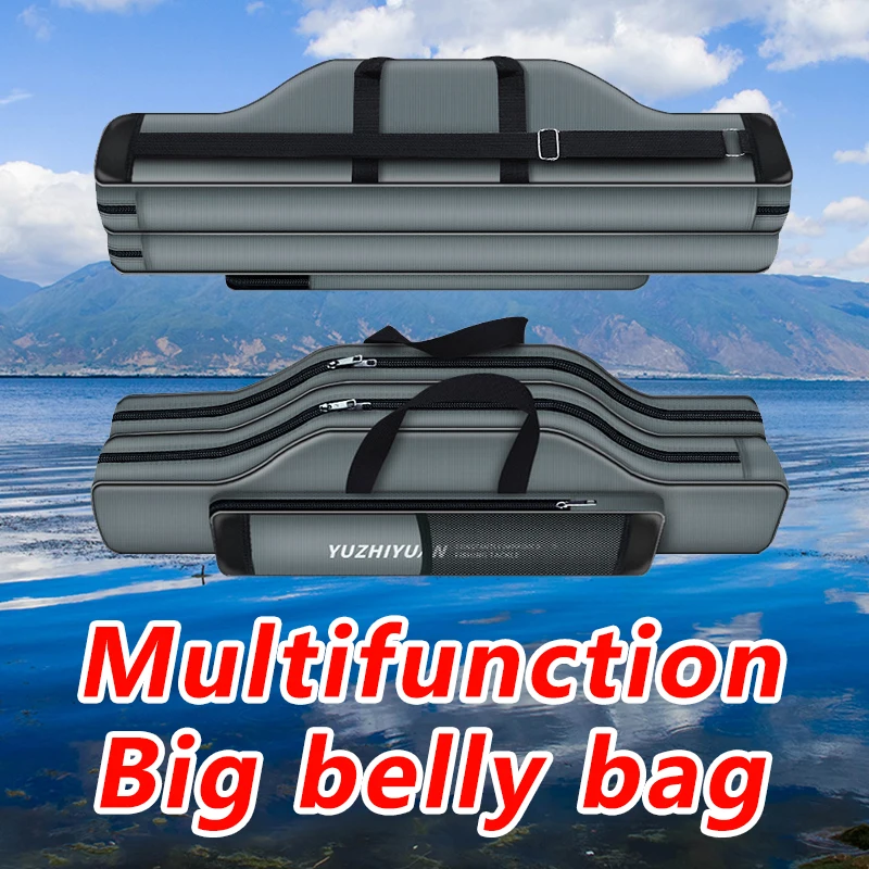 

Large-Capacity Fishing Rod Storage Bag Multi-layer Multi-Function Gear Handbag Lure Reel Waterproof Wear-resistant Backpack