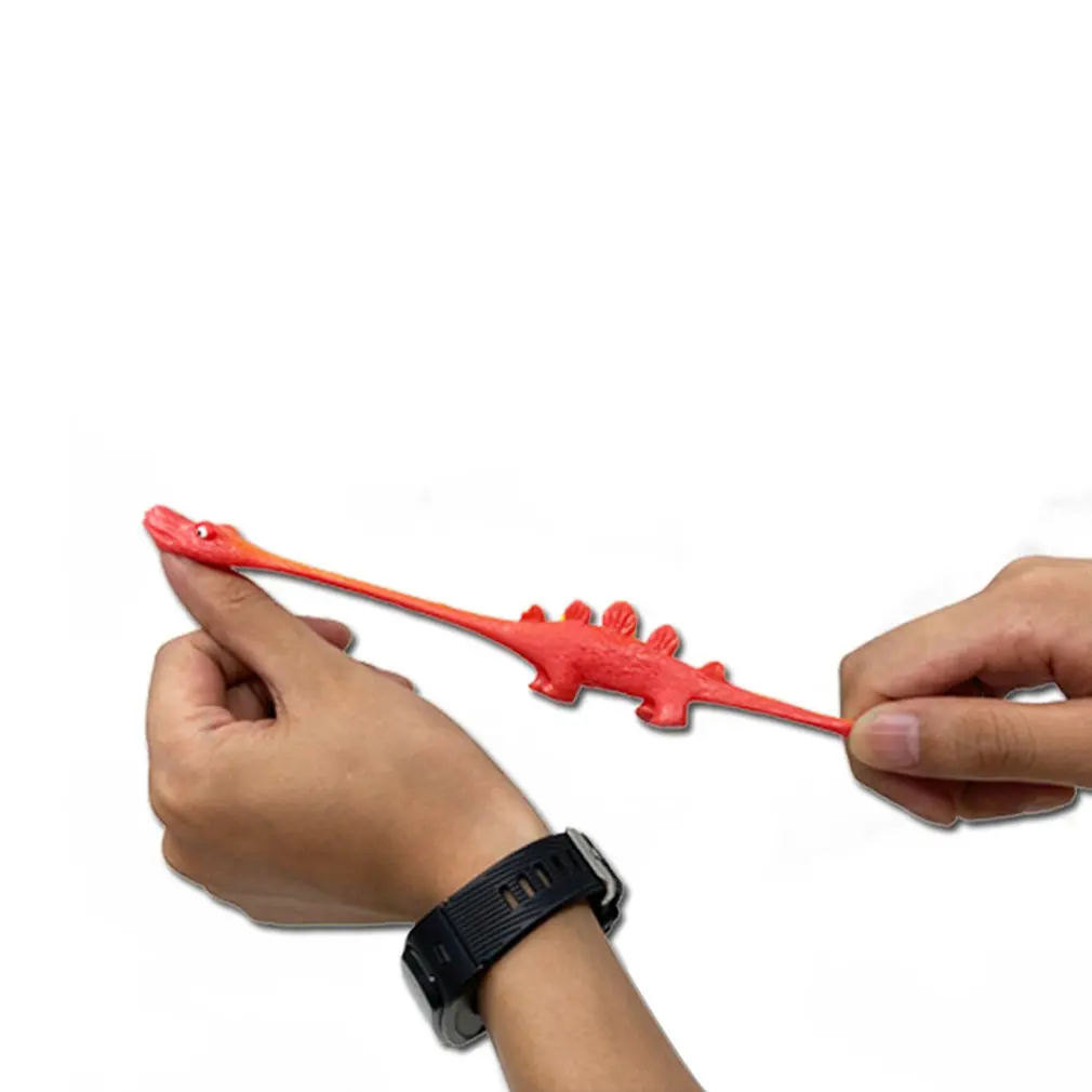 

1 Pcs TPR Catapult Toys Slingshot Flying Simulation Dinosaur Shape Exquisite Toys Mini Animal Toy Color Random