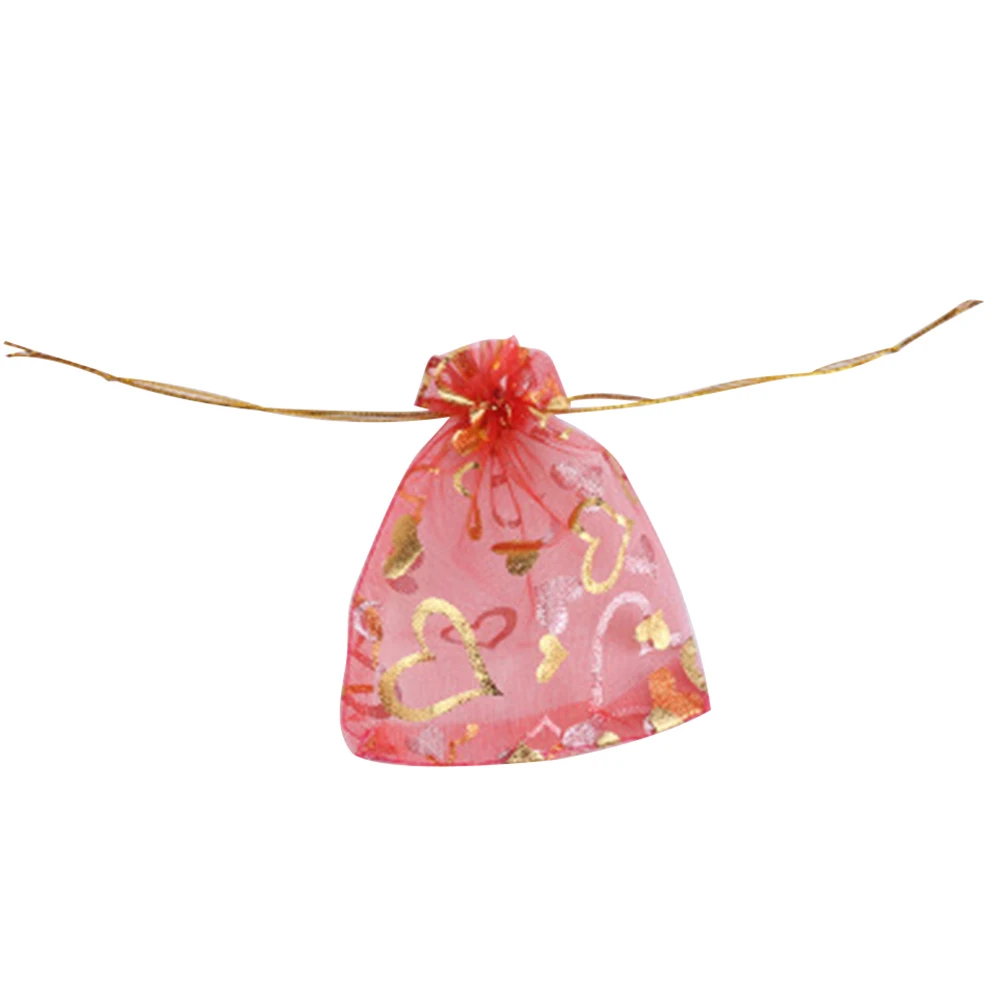 Яркие пакеты для конфет 100 шт. прозрачные конфеты с рисунком милого сердца