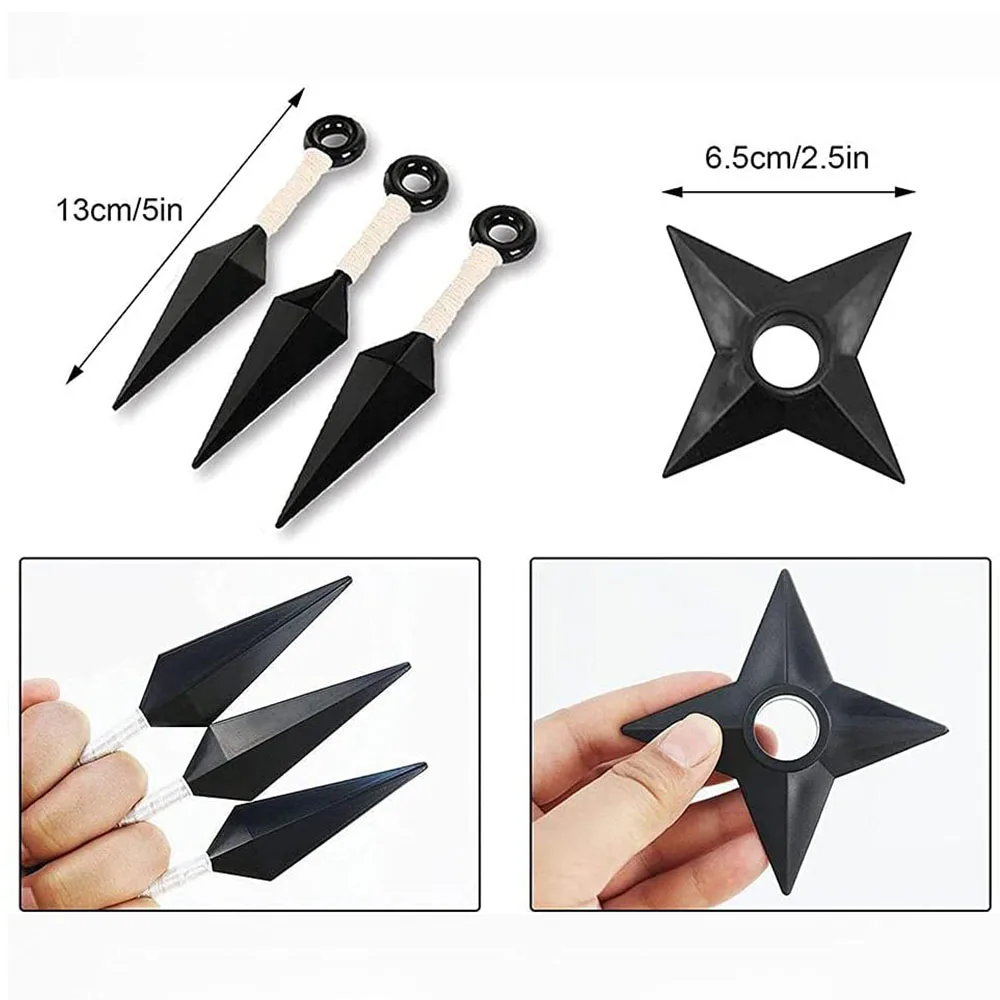 Naruto Weapons Set Kakashi Cosplay Gloves Mask Kunai Headband Shuriken Ninja Anime Figure Prop Apparel Accessories Cool Kids Toy | Игрушки и