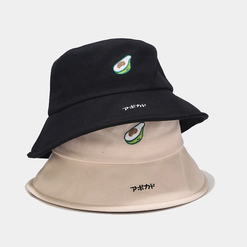2020 новая Панама авокадо с вышивкой фрукты Боб кепка хип-хоп Gorros Мужская и женская