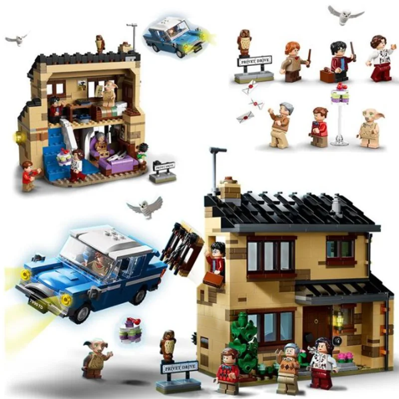 

NEW Harris Forbidden Forest Umbridge's Encounter Tower 4 Privet Drive Attack on The Burrow Hedwig Building Blocks Toys