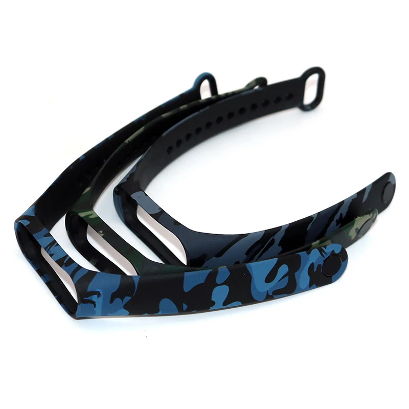 

For Xiaomi 3 4 Hot selling camouflage silicone smart bracelet sports strap Wristband Bracelet Silicone Sport Strap Wrist Strap