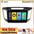 Автомобильный стерео Мультимедийный Плеер 9 дюймов Android 10 для Hyundai Creta IX25 ix25 2014 Восьмиядерный GPS-навигатор no 2din dvd