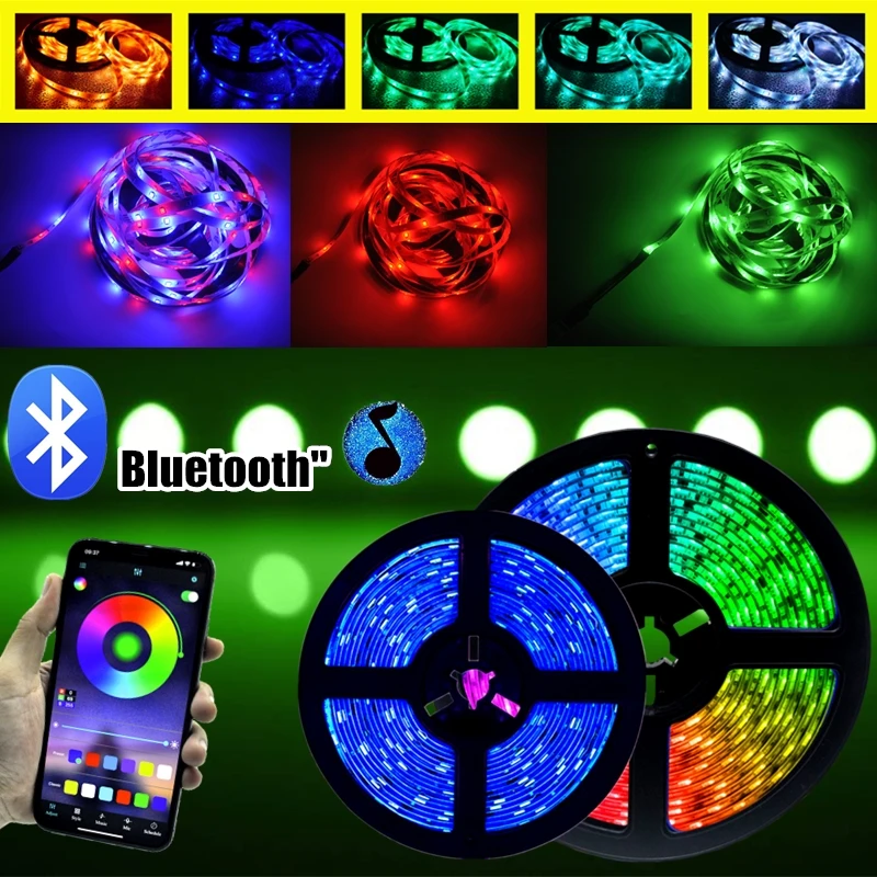 Светодиодный ленточный светильник s RGB SMD 5050 2835 DC 12V водонепроницаемый гибкий