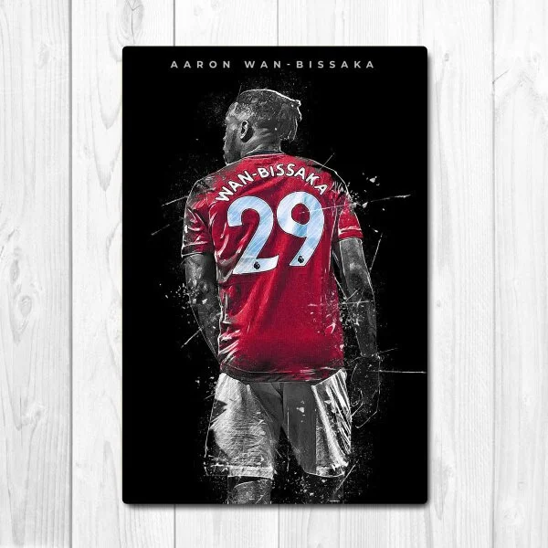 Новый Аарон Ван бисака Футбол игрок Искусство стены декор жестяной знак винтаж
