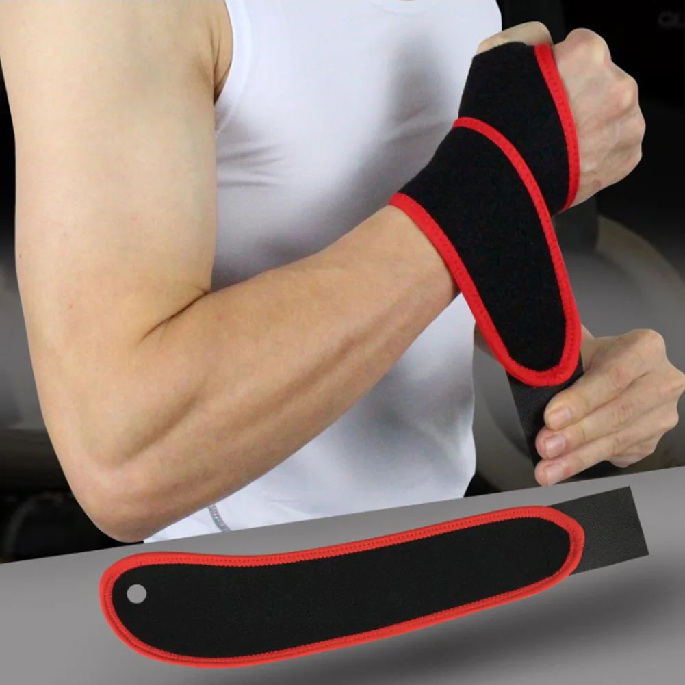 

Adjustable Soft Wristbands Wrist Support Bracers For Gym Sport Basketball Training Exercises Gym Fitness Wrist Bracelet Bandage