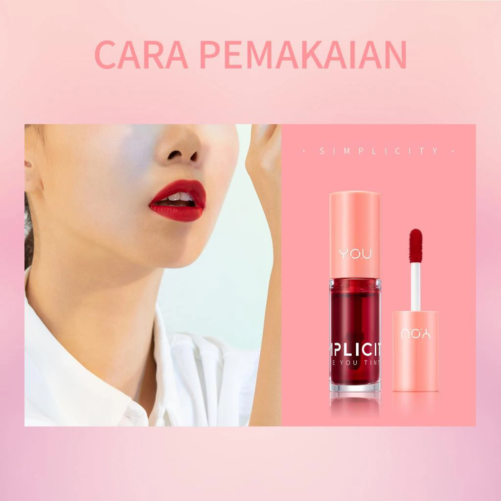 

YOU The Simplicity Love You Lip Tint 4 Colors Liquid Lipstick Matte Lip Gloss Lipgloss Makeup Lip Glaze Lipstick Private Label